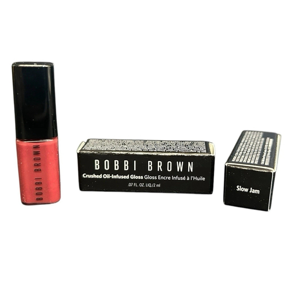 BOBBI BROWN Mini Crushed Oil-Infused Gloss MINI SIZE 2 ML 0.07 oz Slow Jam NEW - Picture 1 of 2